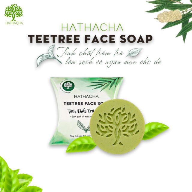 soap rửa mặt trà tràm hathacha