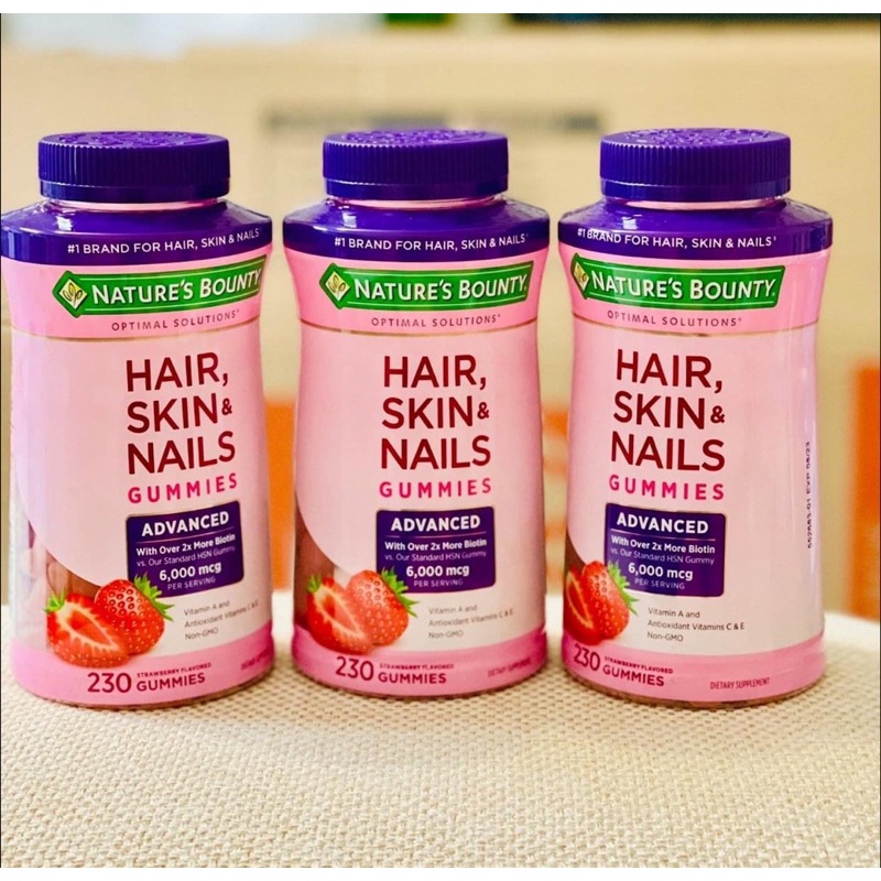 Kẹo Dẻo Hair, Skin & Nails Gummies 230 viên