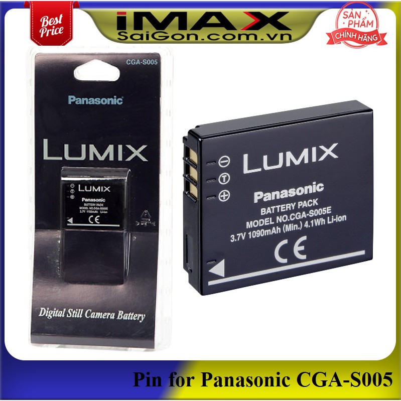 Pin thay thế pin máy ảnh Panasonic CGA-S005