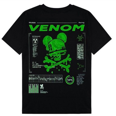 Áo Thun Đầu Lâu VENOM Form Rộng, Áo Phông Oversize Unisex - ZADOLA FASHION
