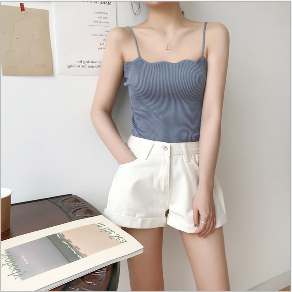 Áo dây mùa hè co giãn thoải mái - Áo hai dây body cách điệu cá tính hàng nhập cao cấp | BigBuy360 - bigbuy360.vn