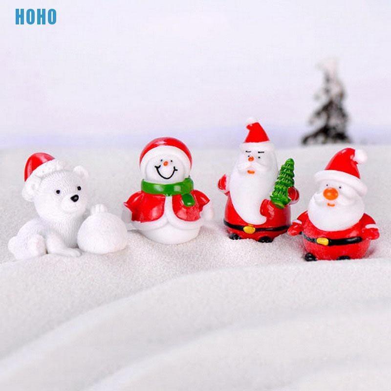 Mô Hình Ông Già Noel / Người Tuyết Bằng Nhựa Dùng Trang Trí Tiểu Cảnh