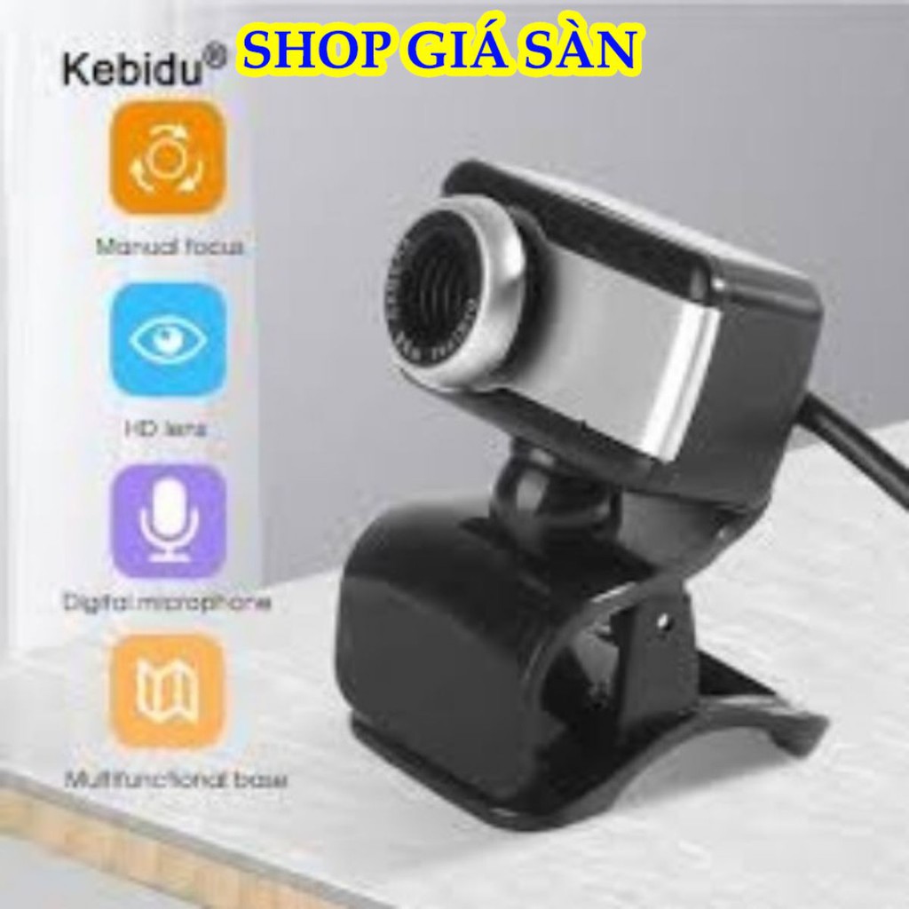 [Freeship] Webcam, Camera Cho Pc Chân Kẹp Tiện Lợi Giá Rẻ - Full Hd