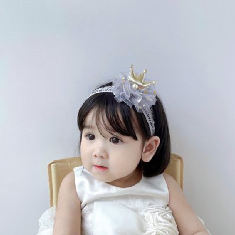 Băng đô turban cài tóc đính nơ nhiều mẫu xinh xắn cho bé gái sơ sinh 0-2 tuổi Chicbaby
