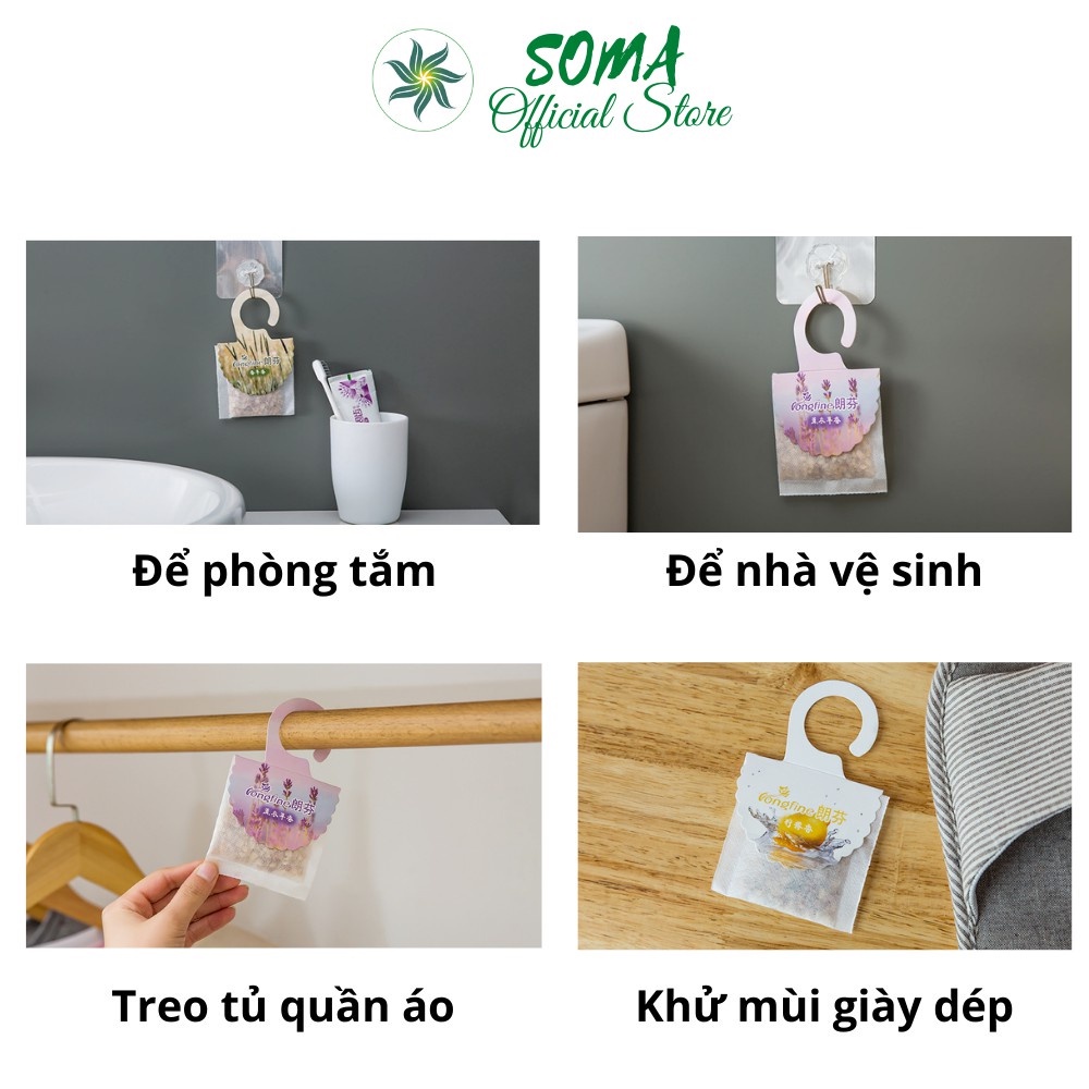 Túi thơm tủ quần áo thiên nhiên thơm phòng treo xe hơi khử mùi khử mốc hương thơm dễ chịu TT01