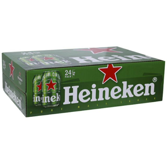 ( MẪU MỚI) Thùng bia Heineken (24 lon x 330ml)