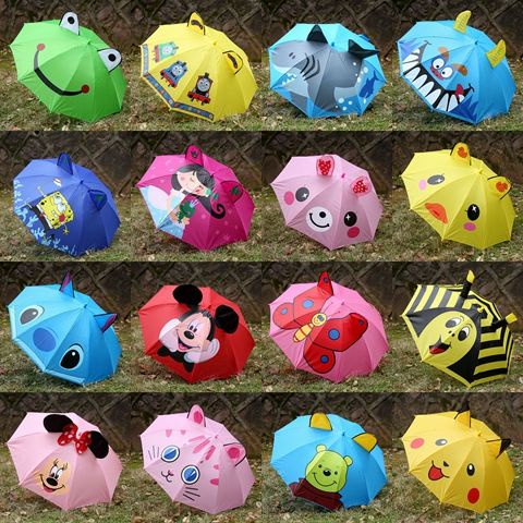 Đồ ăn ngon  Dù Che Nắng In Họa Tiết Hoạt Hình Động Vật Dễ Thương Cho Bé