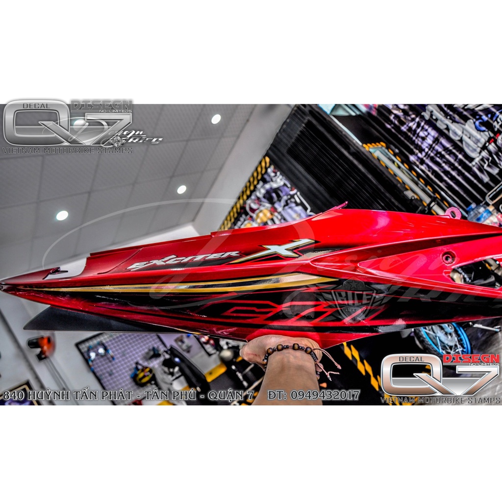 TEM RỜI EXCITER 2010 ĐỎ ĐEN