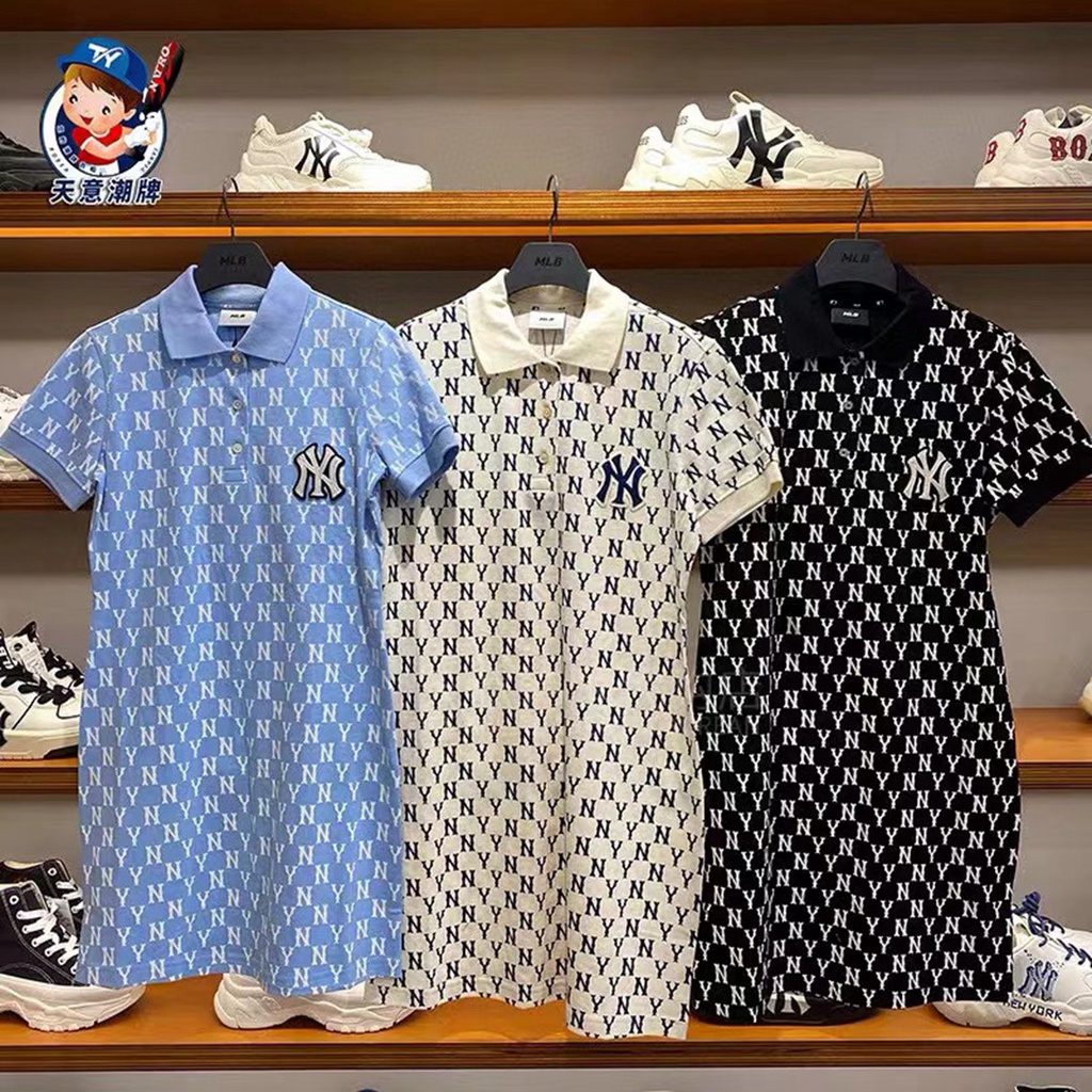 Đầm polo Dài Đến Đầu Gối Thêu Nhãn Hiệu Màu Tương Phản Cổ Điển Quà Tặng Sinh Nhật Kỳ Nghỉ Cho Nữ [Limited Time Seckill]