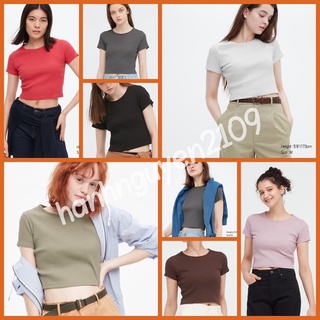 🌹☘️❤️ Áo thun Uniqlo croptop thun gân