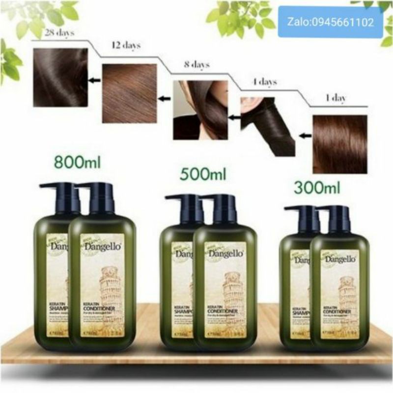 DẦU XẢ KERATIN DANGELLO SIÊU MƯỢT CHÍNH HÃNG 500ML