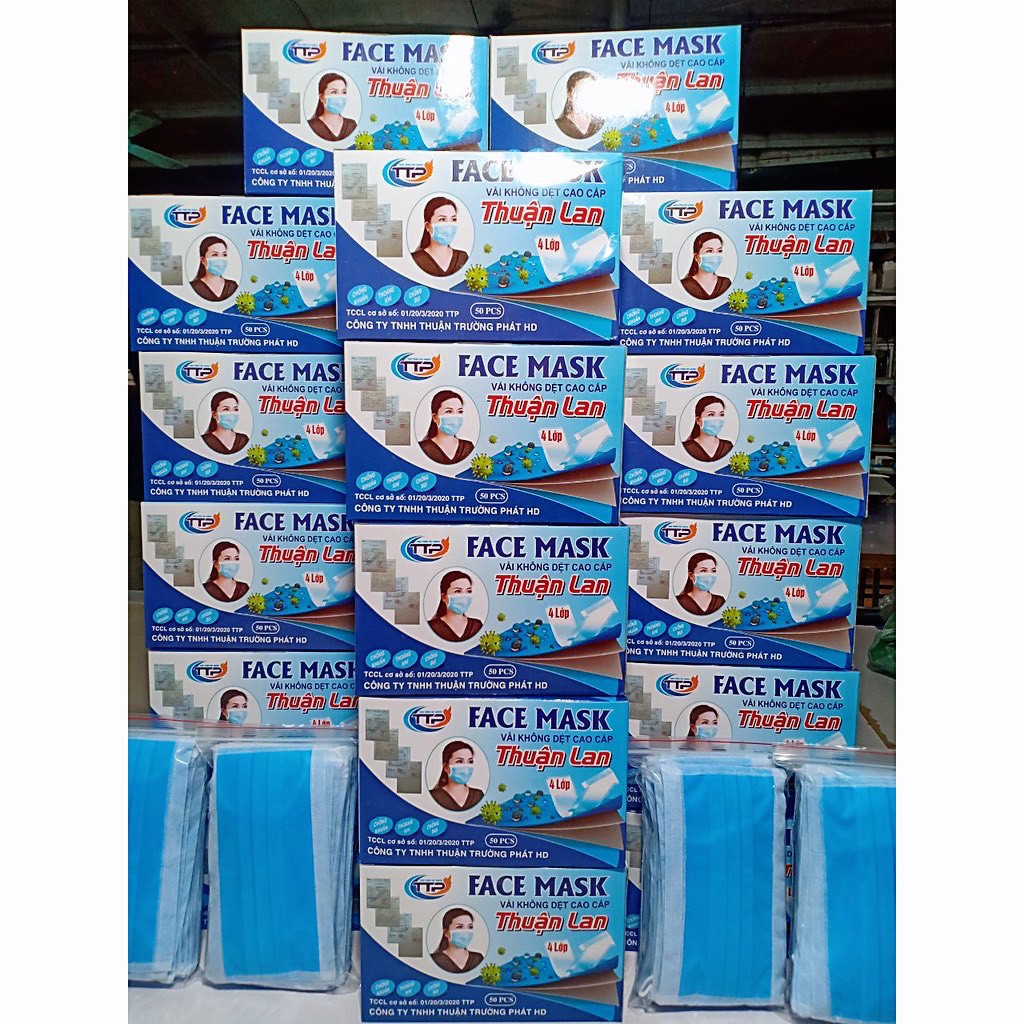 Hộp 50 khẩu trang y tế có nẹp mũi | BigBuy360 - bigbuy360.vn