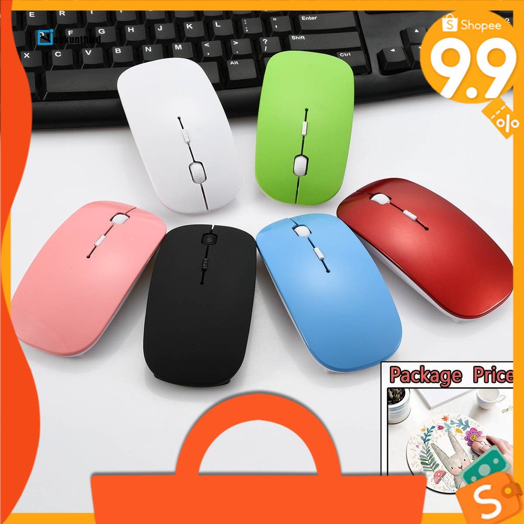 Chuột quang không dây siêu mỏng có đầu thu USB 2.0