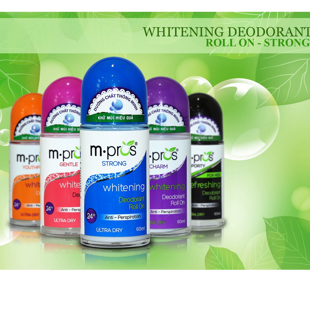 LĂN KHỬ MÙI MPROS DEODORAN ROLL ON 60ML