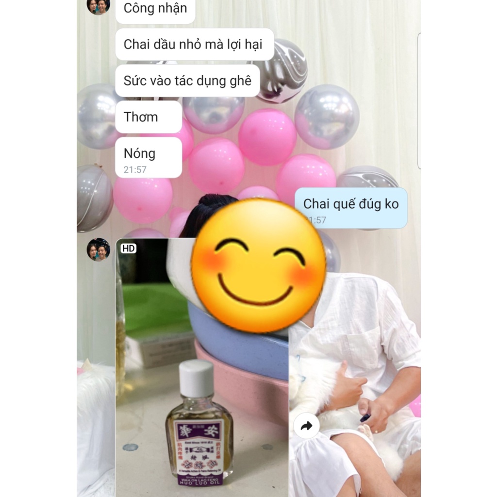 HSD 2027-28 Dầu gió giảm đau Huo Luo Oil Wah On siêu ấm, thơm nồng