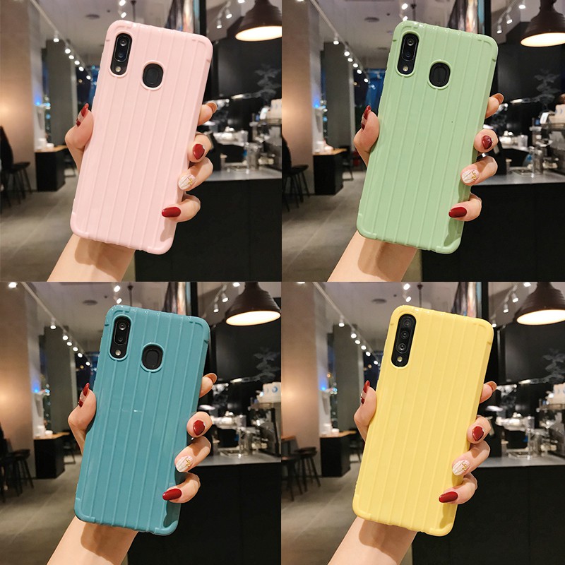 Ốp điện thoại mềm họa tiết sọc nổi chống nứt vỡ cho Realme C11 C2 C1 6i 6 Pro 5 5s 5i 3 X XT | XYJ 10