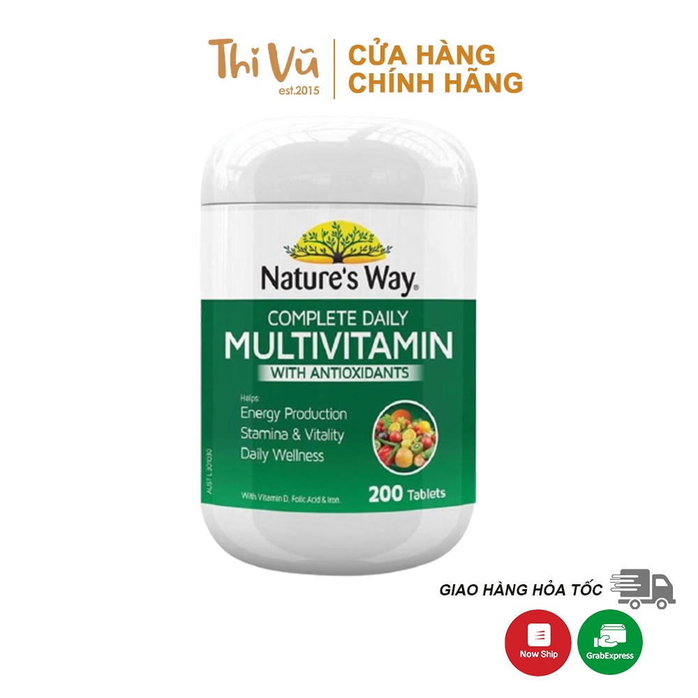 Vitamin Tổng Hợp và Tảo Biển Nature’s Way Complete Daily Multivitamin 200 Viên - Thi Vũ