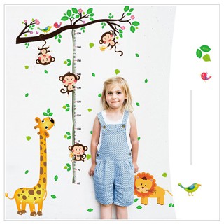 Decal Đo Chiều Cao Chú Hươu Cao Cổ