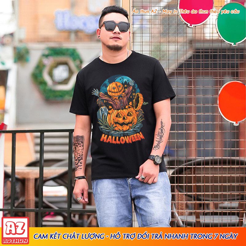 Áo thun Nam BigSize 100kg trở lên ( 3XL 4XL 5XL 6XL 7XL ) in hình Halloween M2765