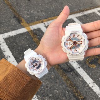 Đồng hồ nam nữ shock ga110 trắng