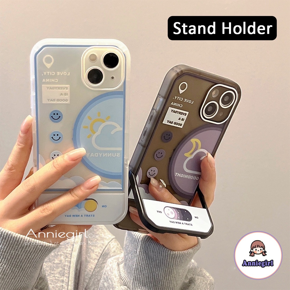 Ốp Điện Thoại TPU Mềm Siêu Mỏng Mịn Chống Sốc Có Giá Đỡ Cho IPhone 14 13 12 11 Pro Max X XR  8 7 Plus