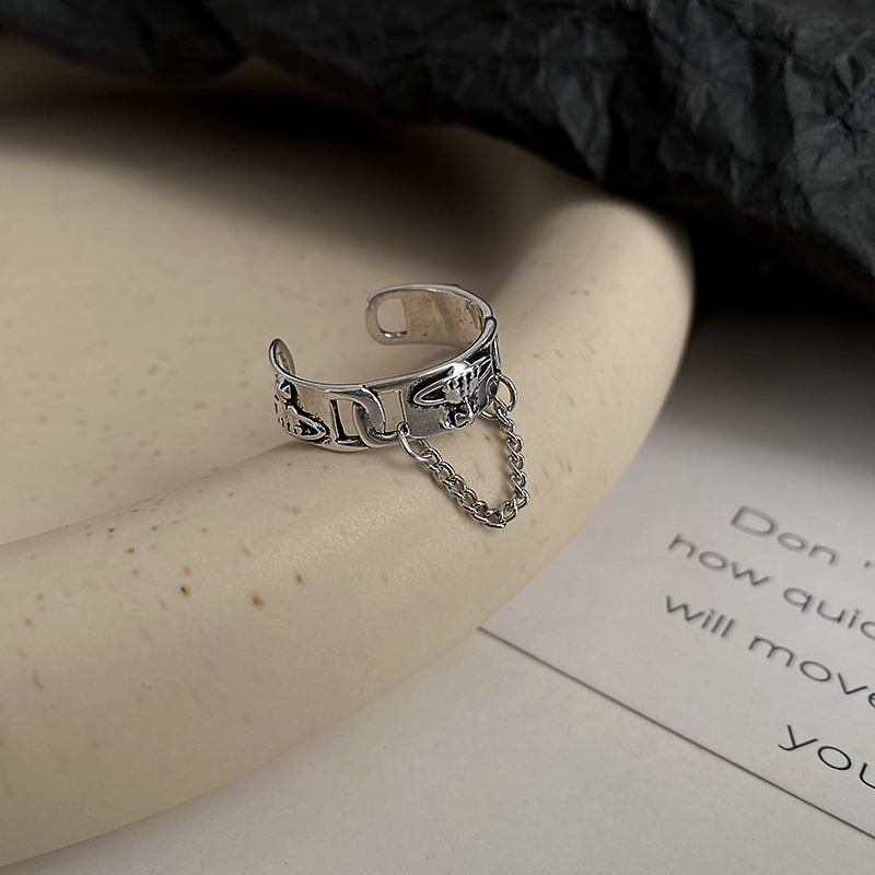 Nhẫn đeo ngón trỏ có thể điều chỉnh kích thước thời trang phong cách hiphop cá tính