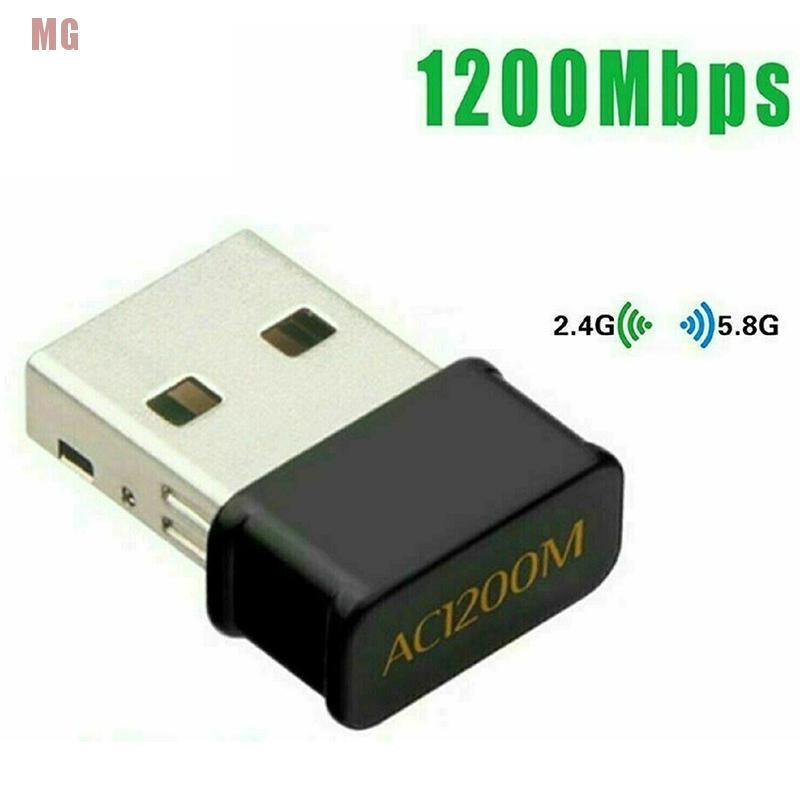 Usb Wifi Không Dây mg 802.11ac 1200mbps Dual Band 2.4g / 5g