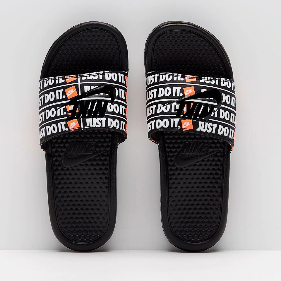 Dép Thể Thao Auth Benassi Just Do It Print – Black Chính Hãng 100%