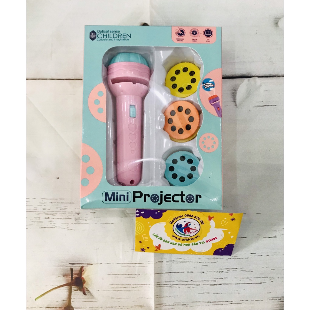 Đèn pin chiếu 80 hình hoạt hình ngộ nghĩnh full box