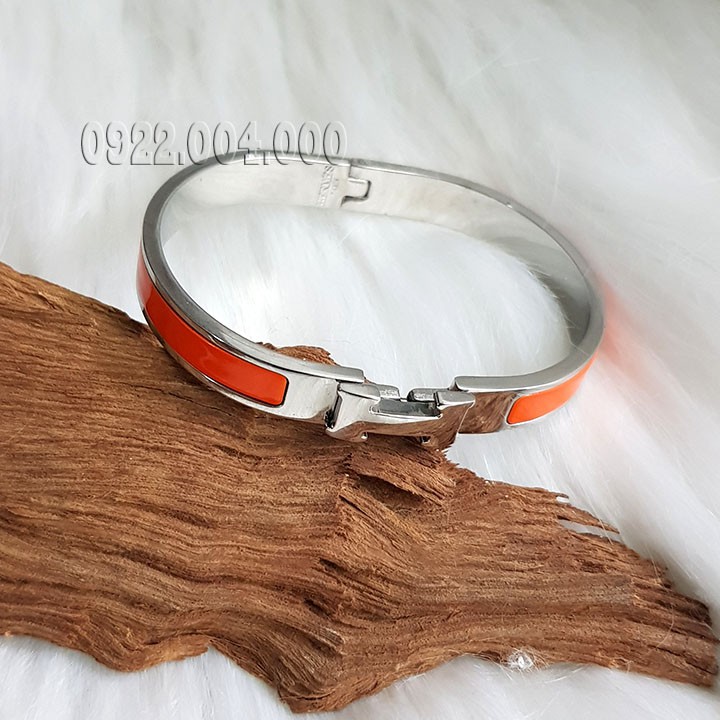 Vòng tay nữ, vòng tay nam khóa chữ H bảng 8mm.