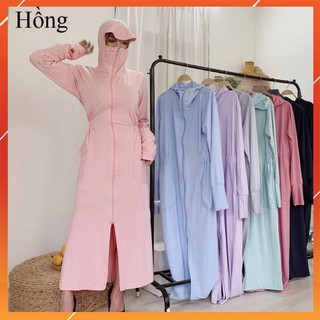 Áo Chống Nắng Lưới Tản Nhiệt Toàn Thân 2 Lớp Dáng Dài Nữ Thời Trang-Chống Nắng Chống Tia UV