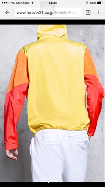 Áo khoác gió F21 authentic