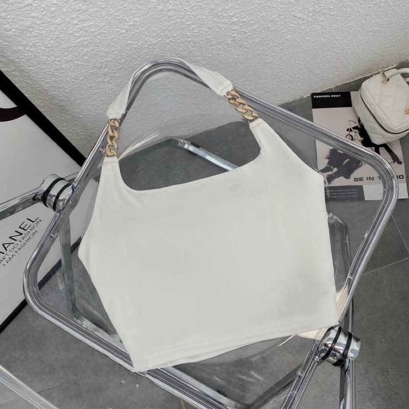 ÁO THUN CỔ YẾM DÂY XÍCH 2 LỚP DÀY DẶN MS12677