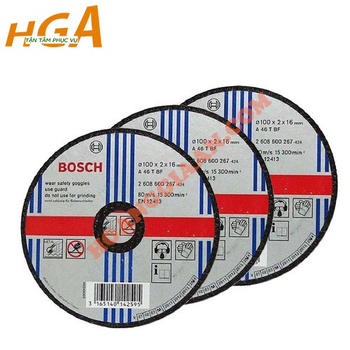 Combo 3 Đá cắt Bosch 125x3x22.2mm (sắt)