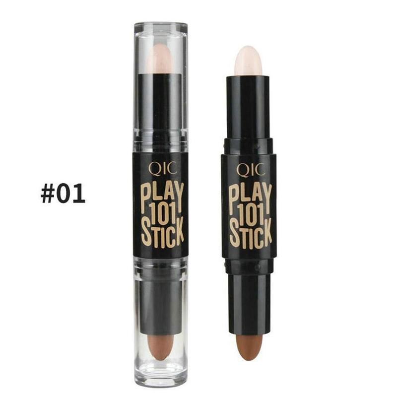 Natural Double-headed Face Cream Foundation Eye Concealer Pen Contour Stick