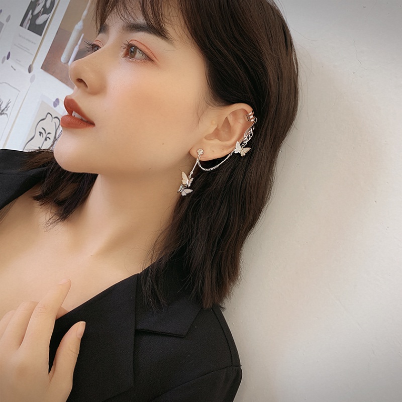 Bông tai dáng dài hình bướm xinh xắn thời trang cho nữ