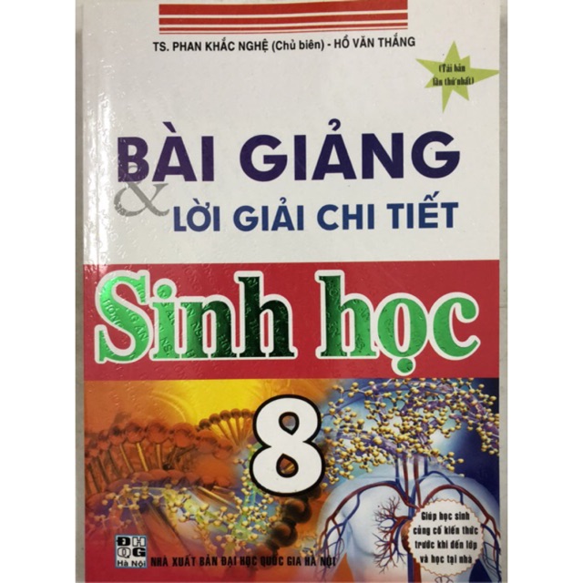 Sách - Bài giảng và lời giải chi tiết Sinh học 8