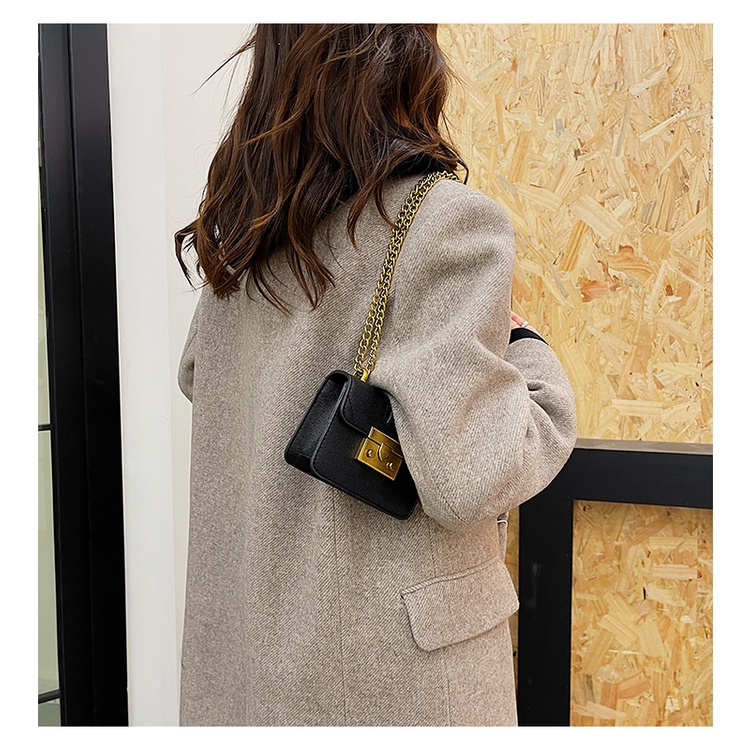 Túi xách nữ mini phong cách Hàn Quốc túi đeo vai khóa bấm da PU cao cấp 1999store_official