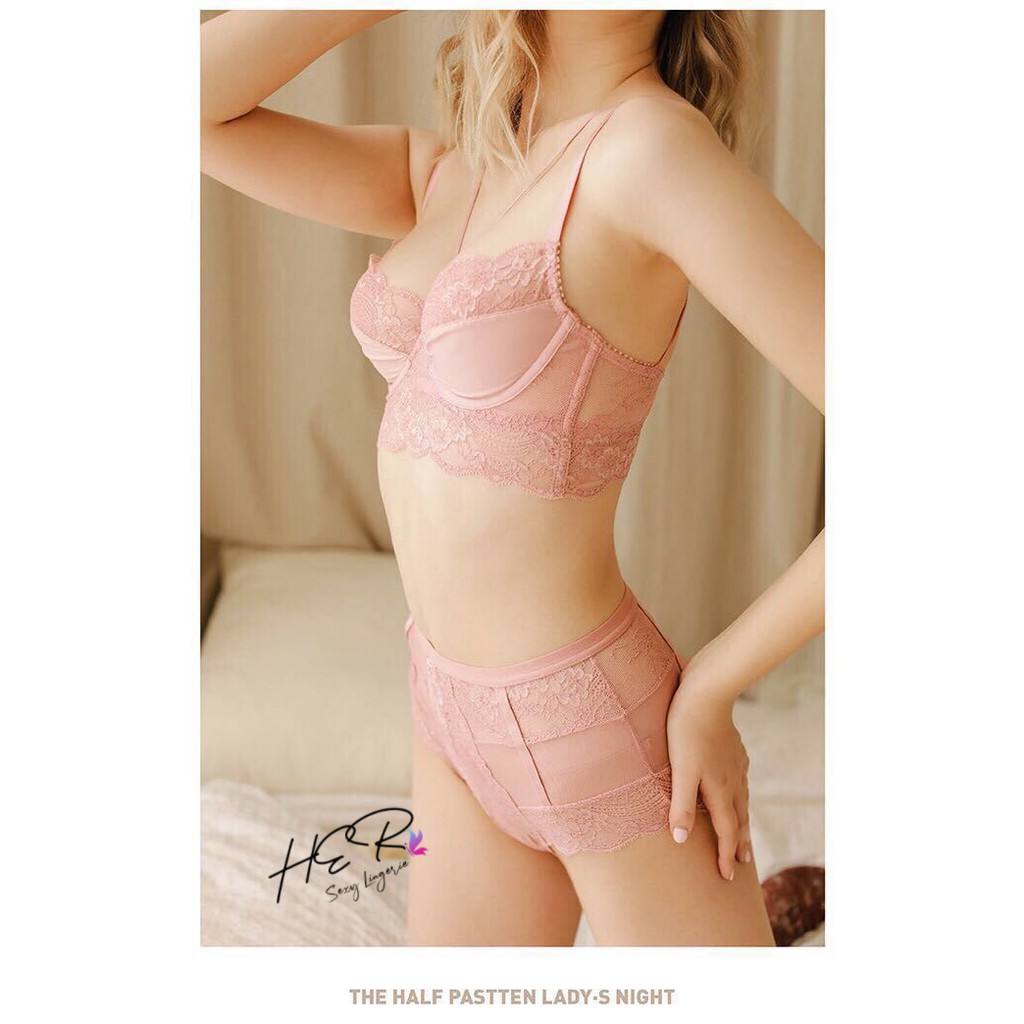 Bộ Đồ Lót Ren Lưới V.I.C Có Gọng Không Đệm Siêu Mỏng Aqua Exotic S078 | BigBuy360 - bigbuy360.vn