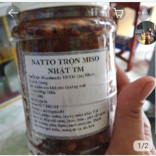 NATTO TƯƠI ĐẬU ĐỎ TRỘN MISO