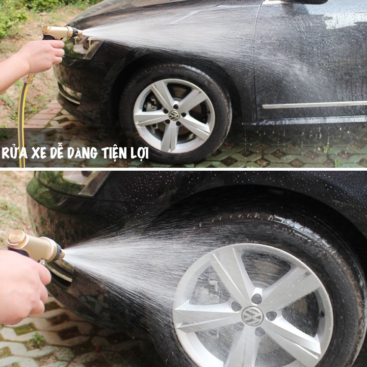 Vòi tưới cây, vòi rửa xe đa năng bằng kim loại LIONGKING RC235