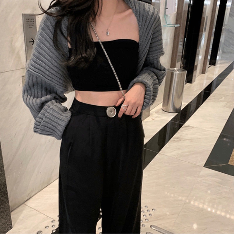 Bán Chạy!Áo Cardigan Dệt Kim Tay Dài Phong Cách Âu Mỹ Thời Trang Mùa Thu Cho Nữ