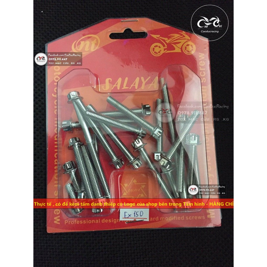 Bộ ốc lốc máy salaya EX150 EX135 WINNER SI DREAM