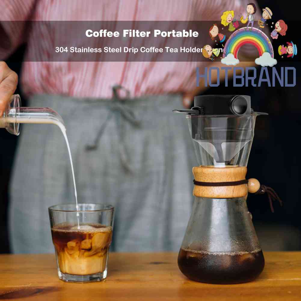 Phễu Lọc Cà Phê Bằng Thép Không Gỉ Có Thể Gấp Gọn Tiện Lợi