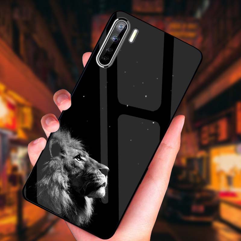 Ốp Lưng OPPO A91/ Reno 3 Mặt kính cường lực Cao Cấp, Sang Trọng thiết kế Độc Quyền