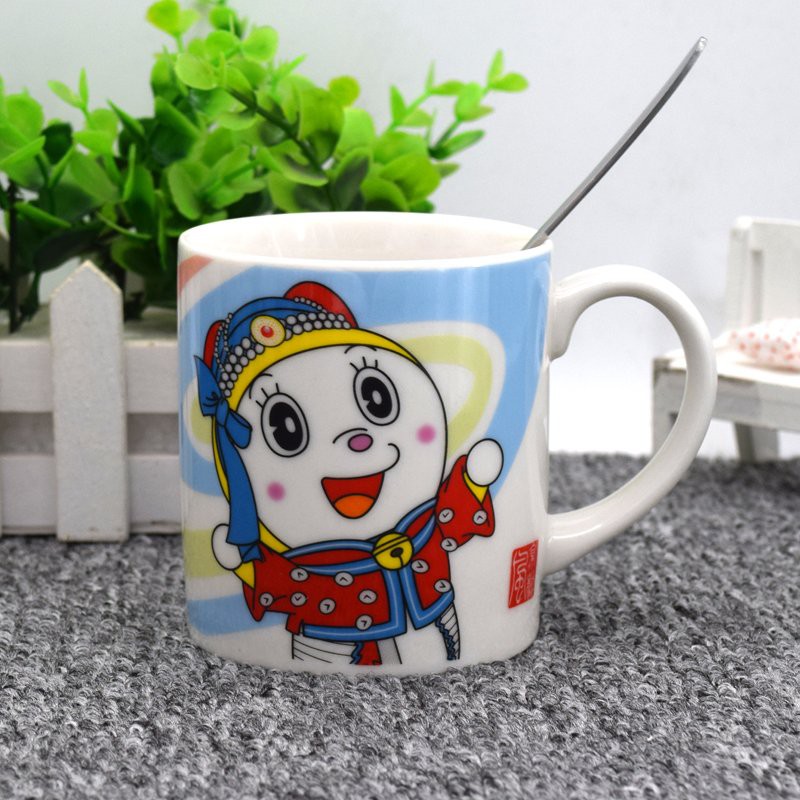 Cốc Sứ Uống Cà Phê In Hoạt Hình Dễ Thương