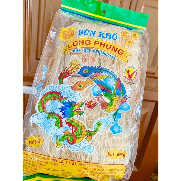 Bún khô ( bún gạo ) Long Phụng 500g