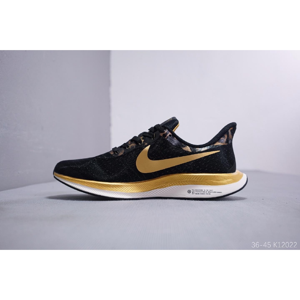 [Giày chạy bộ NIKE đặc biệt] Giày chạy bộ Nike Zoom Pegasus 35 Turbo vàng, đảm bảo xác thực, size 36-44