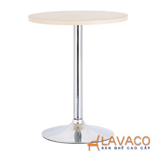 Bàn cafe mặt tròn chân trụ Lavaco