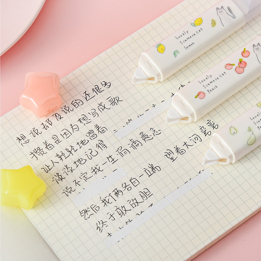 Bút xóa kéo hai mặt thiết kế nắp ngôi sao độc đáo TG-B813C